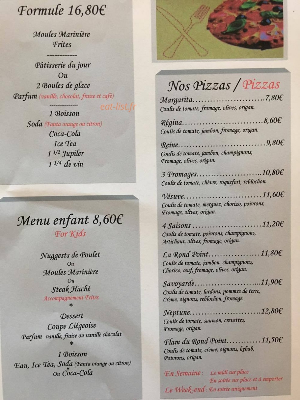 Le Rond Point — carte page 3