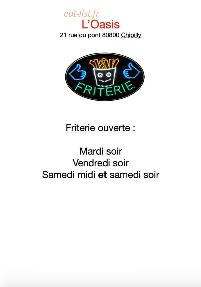 L'Oasis — carte page 1