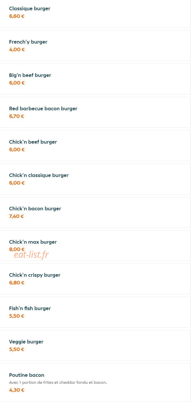 Beef 'N Co — carte page 5