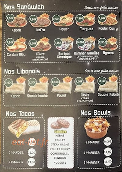 Kebab house — carte page 2