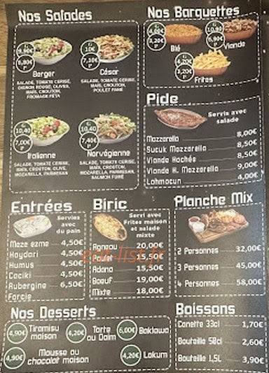 Kebab house — carte page 4