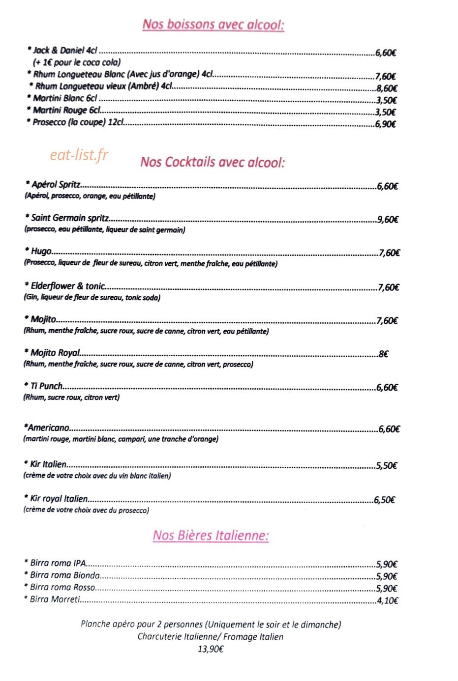 La Petite Italie — carte page 5
