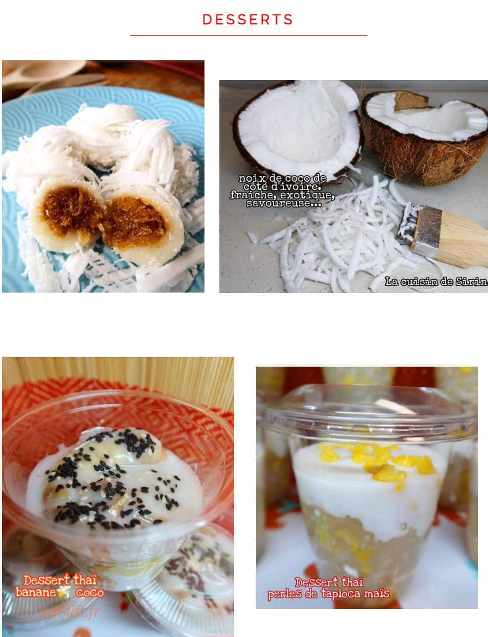 Sirin, Cuisine asiatique — carte page 3
