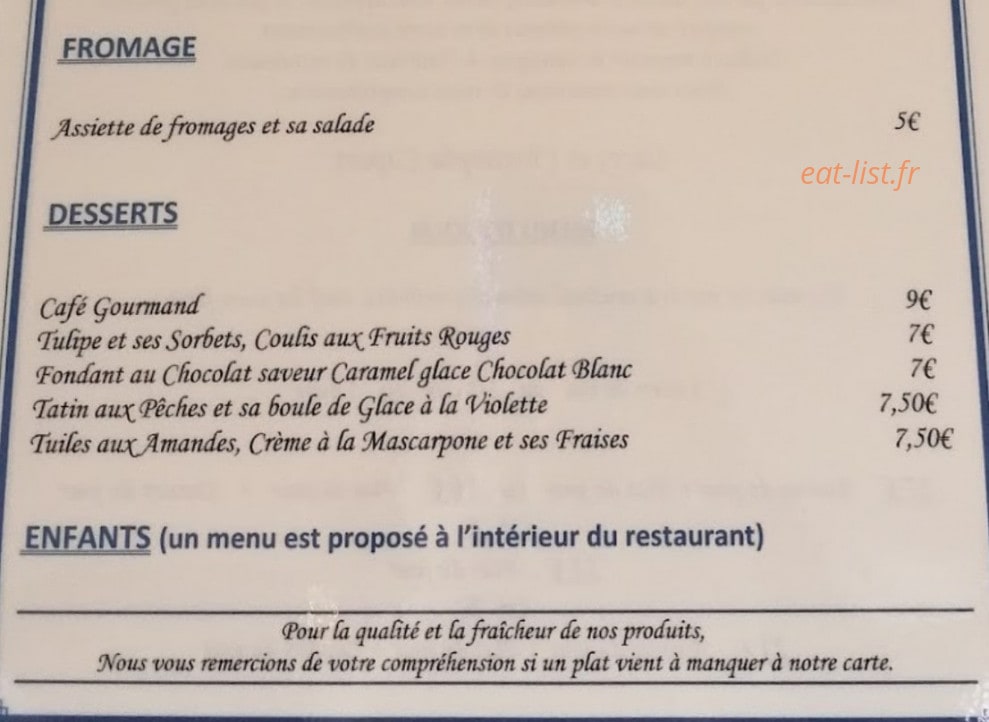 Le Saint Pierre — carte page 2