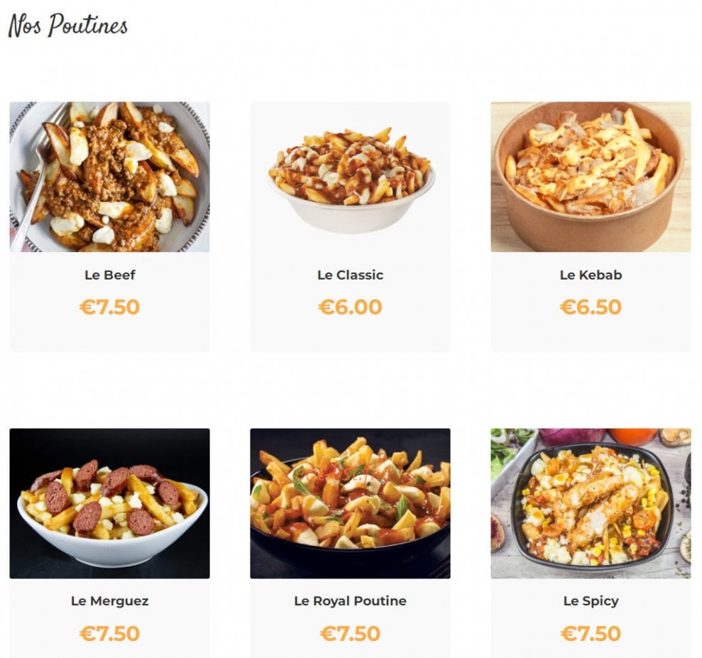 Albi Royal Food — carte page 3