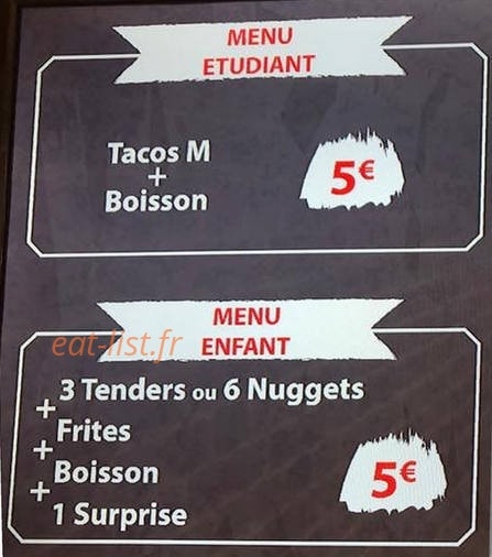 Atelier gourmand — carte page 2