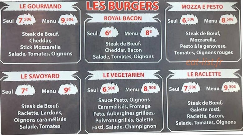 Atelier gourmand — carte page 1