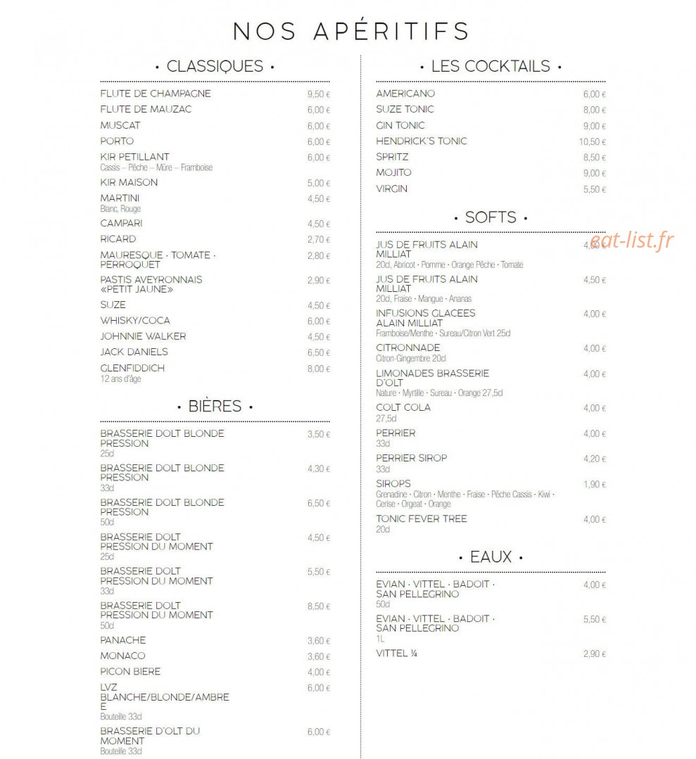Au Jardin — carte page 3