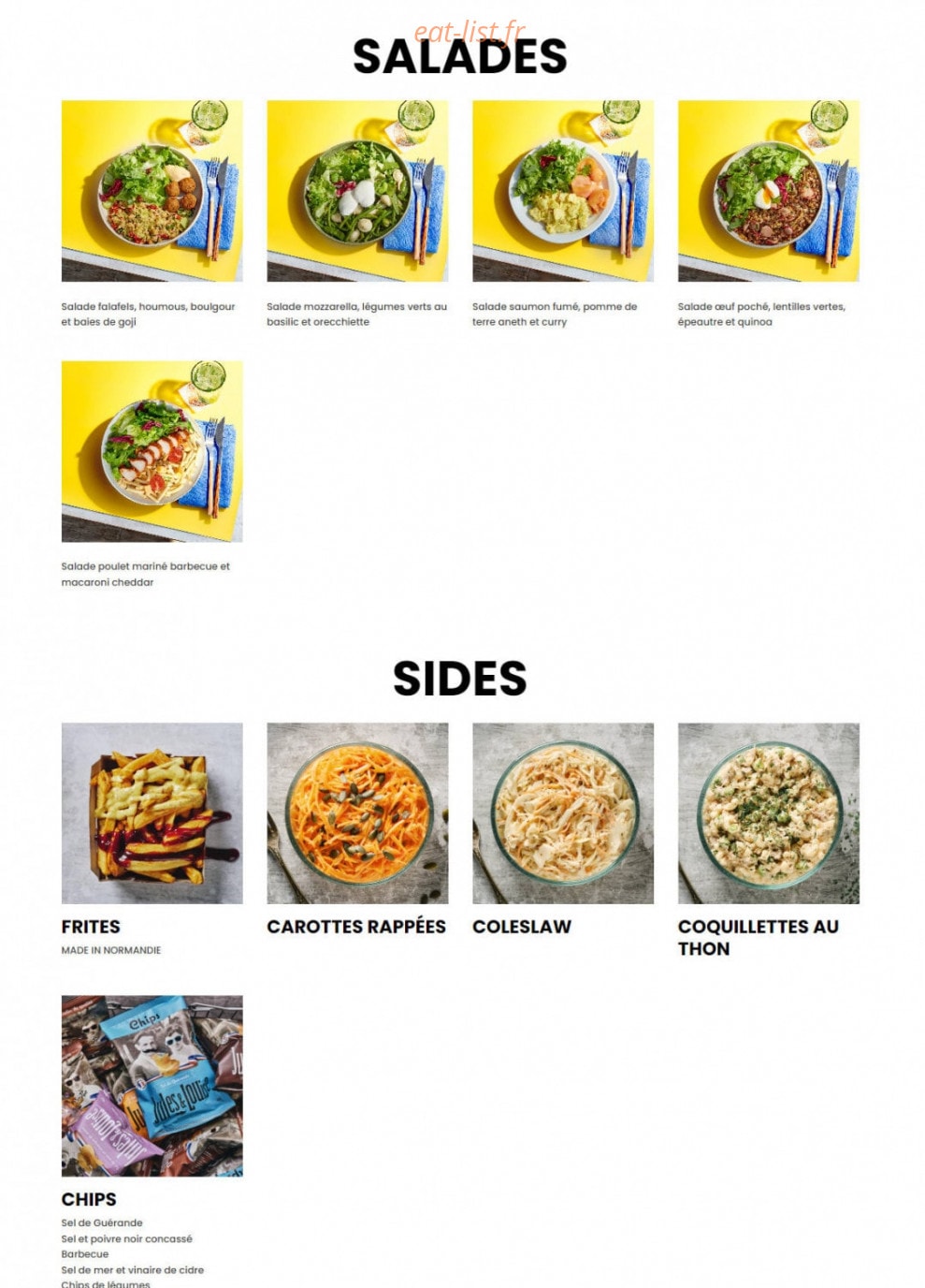 Bagelstein — carte page 2
