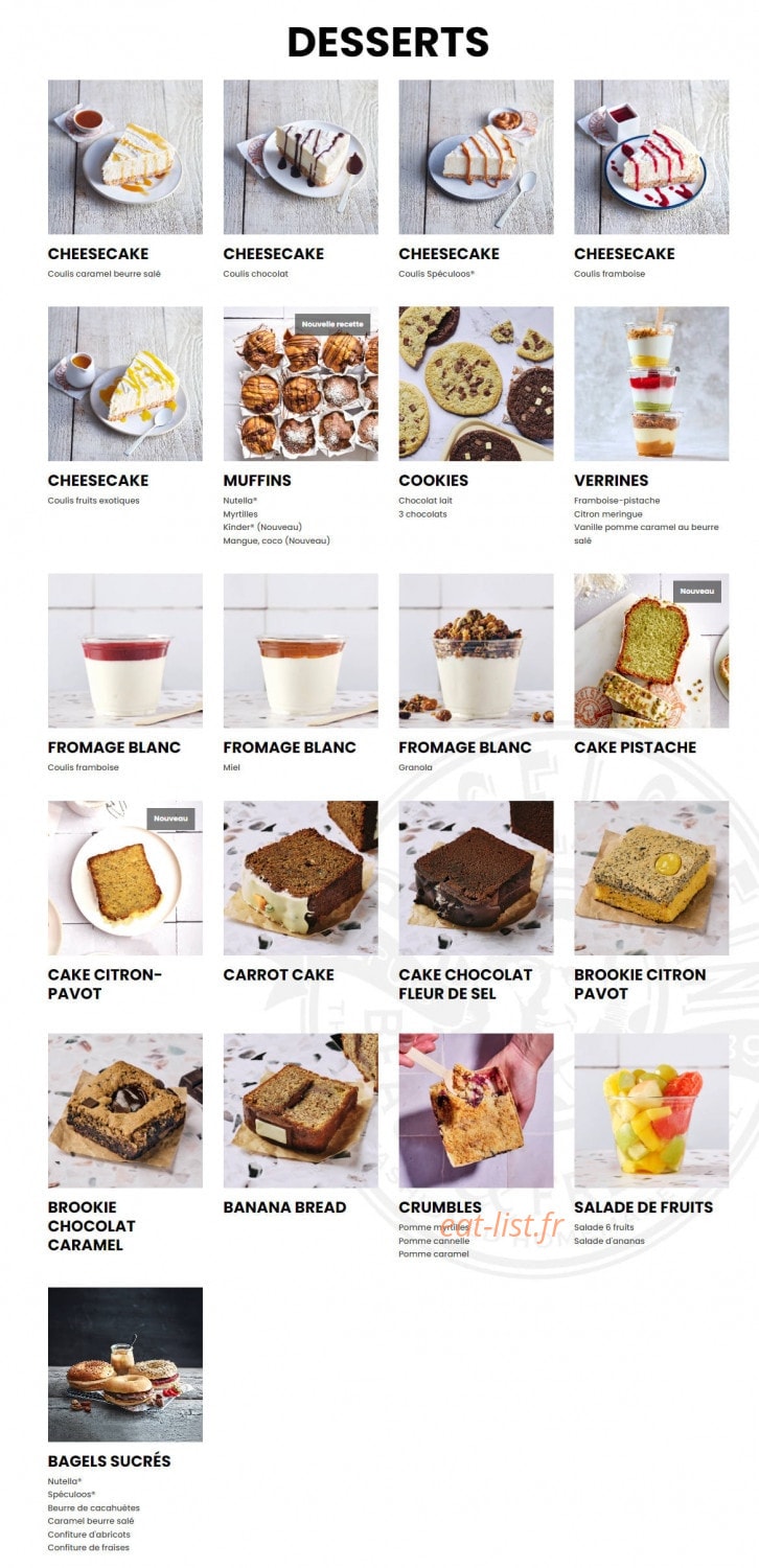 Bagelstein — carte page 3
