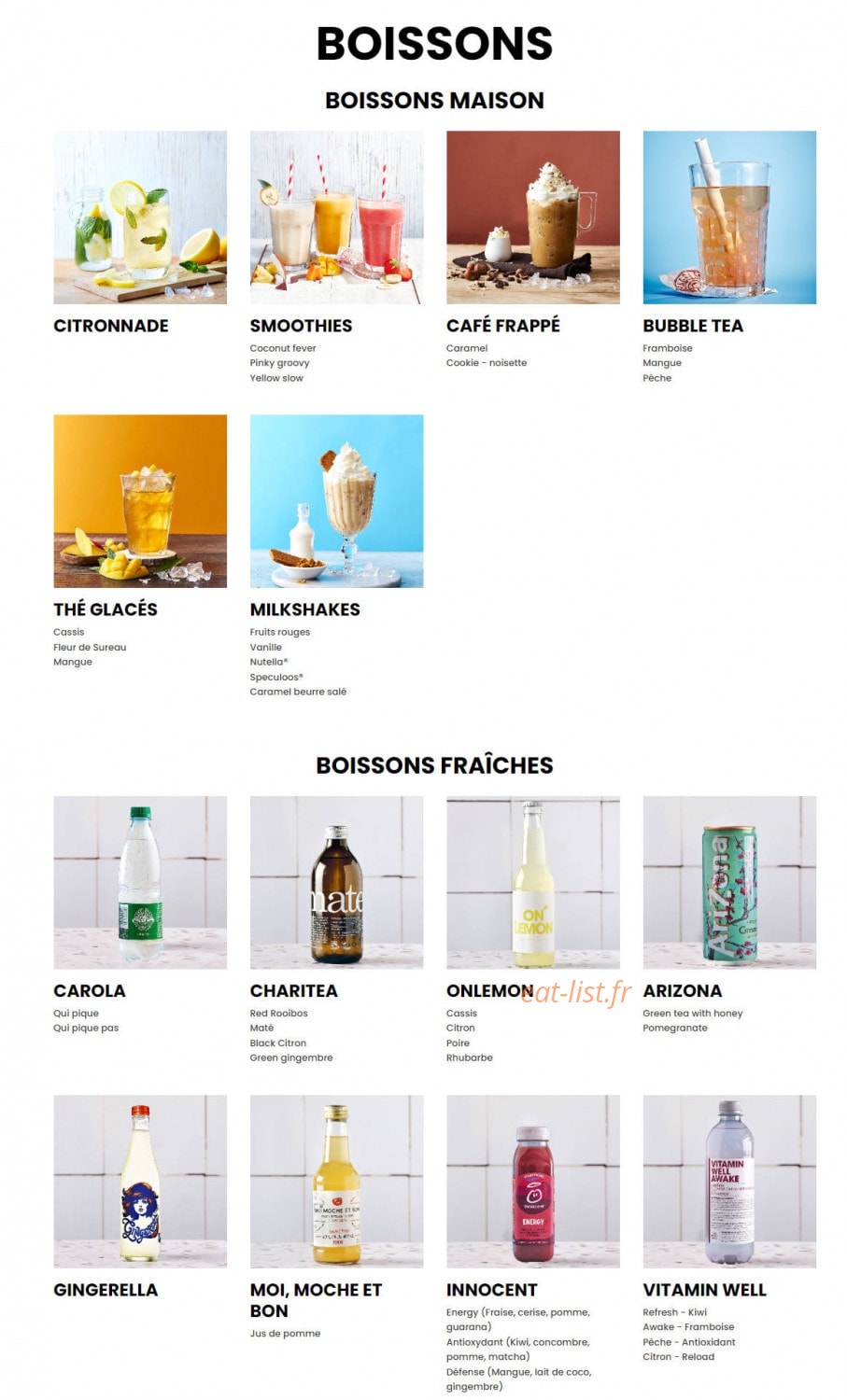 Bagelstein — carte page 4