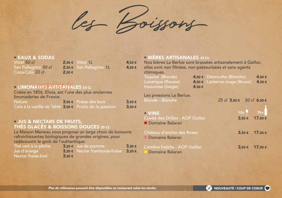 Basilic & Co — carte page 14