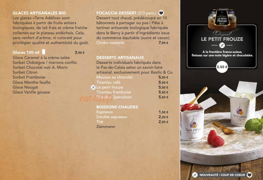 Basilic & Co — carte page 13