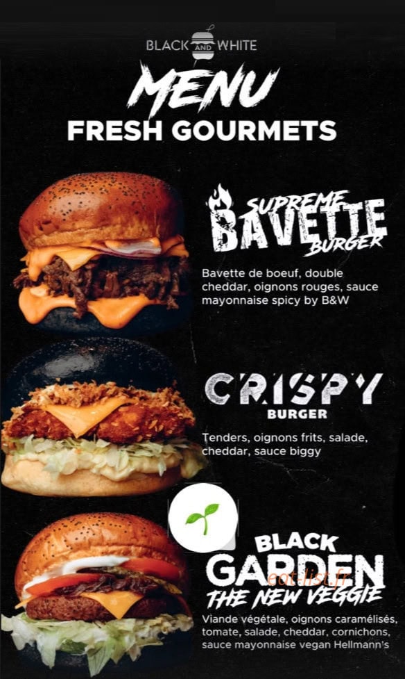 Black & White Burger — carte page 2