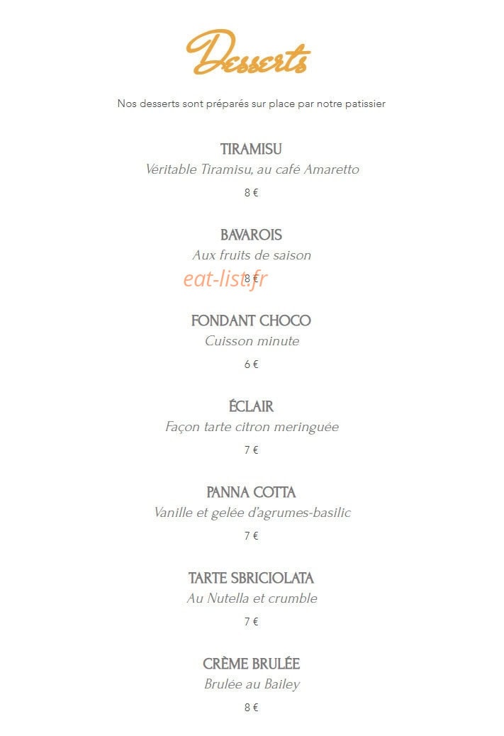 Brasserie Entrenous — carte page 6