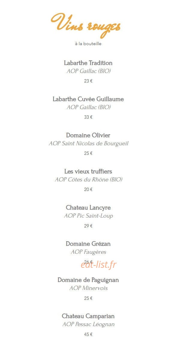 Brasserie Entrenous — carte page 10