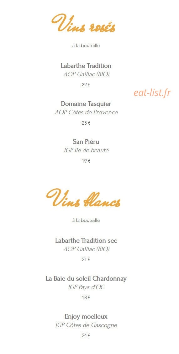 Brasserie Entrenous — carte page 11