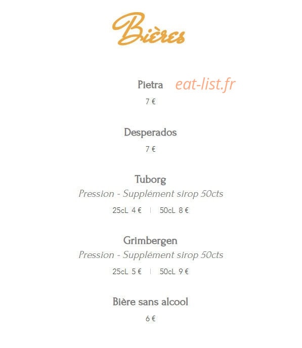 Brasserie Entrenous — carte page 9
