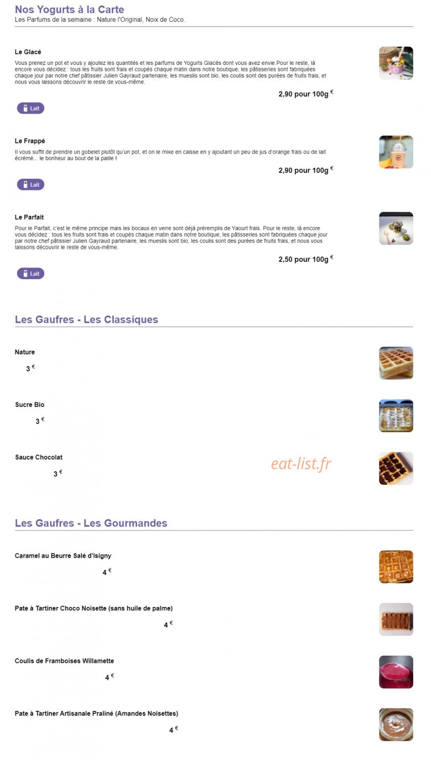 Chacun ses Goûts — carte page 3