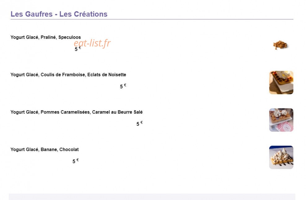 Chacun ses Goûts — carte page 4