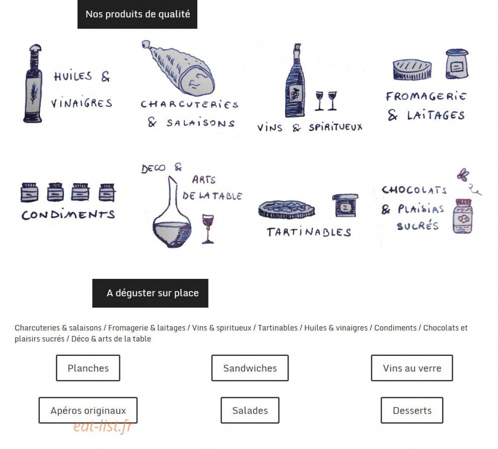 Epicerie Fauvette — carte page 1