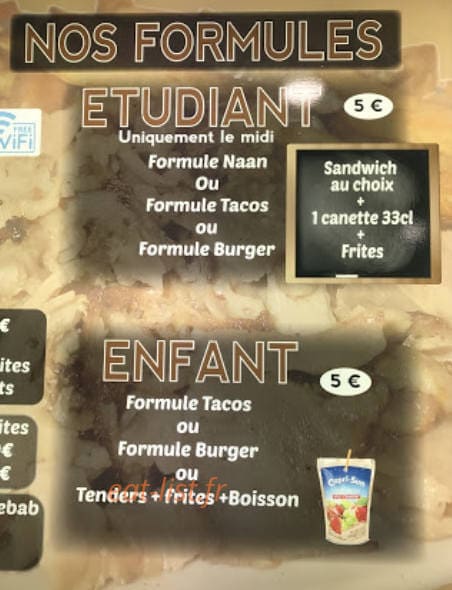 Kebab La Pause — carte page 3