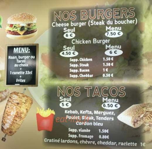 Kebab La Pause — carte page 1