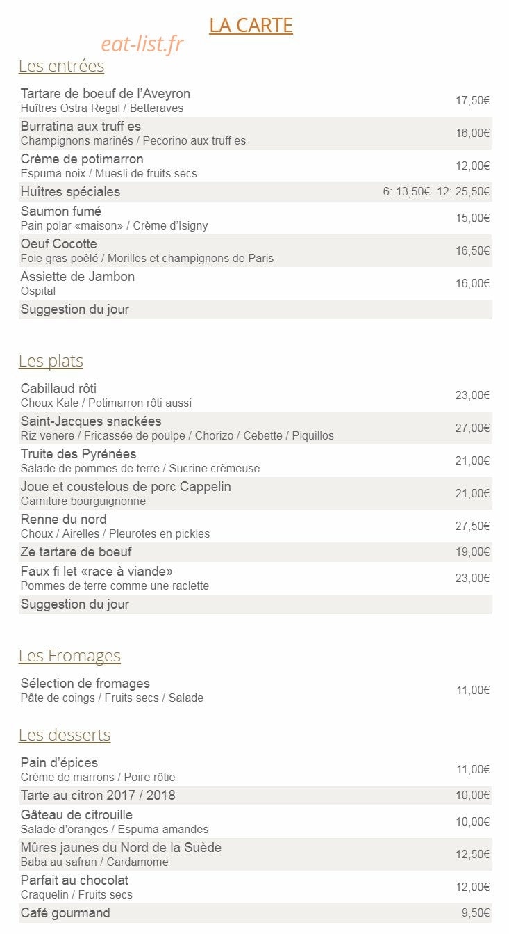 L'Epicurien — carte page 1