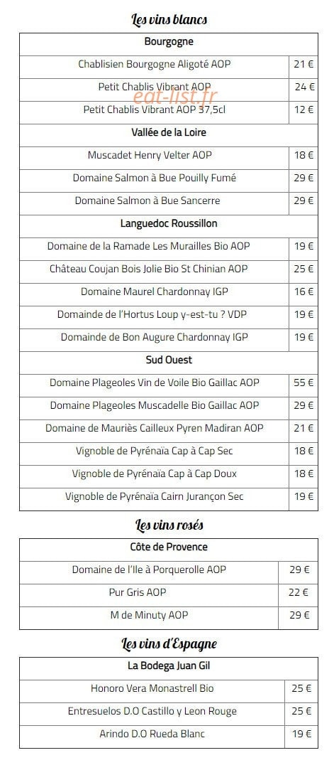 La Bodéga — carte page 4