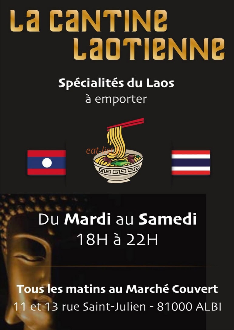 La Cantine Laotienne — carte page 1