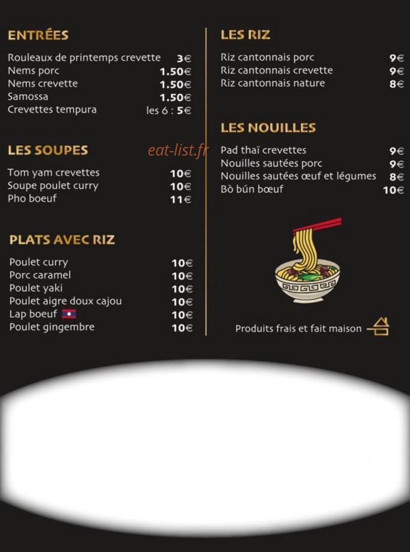 La Cantine Laotienne — carte page 2