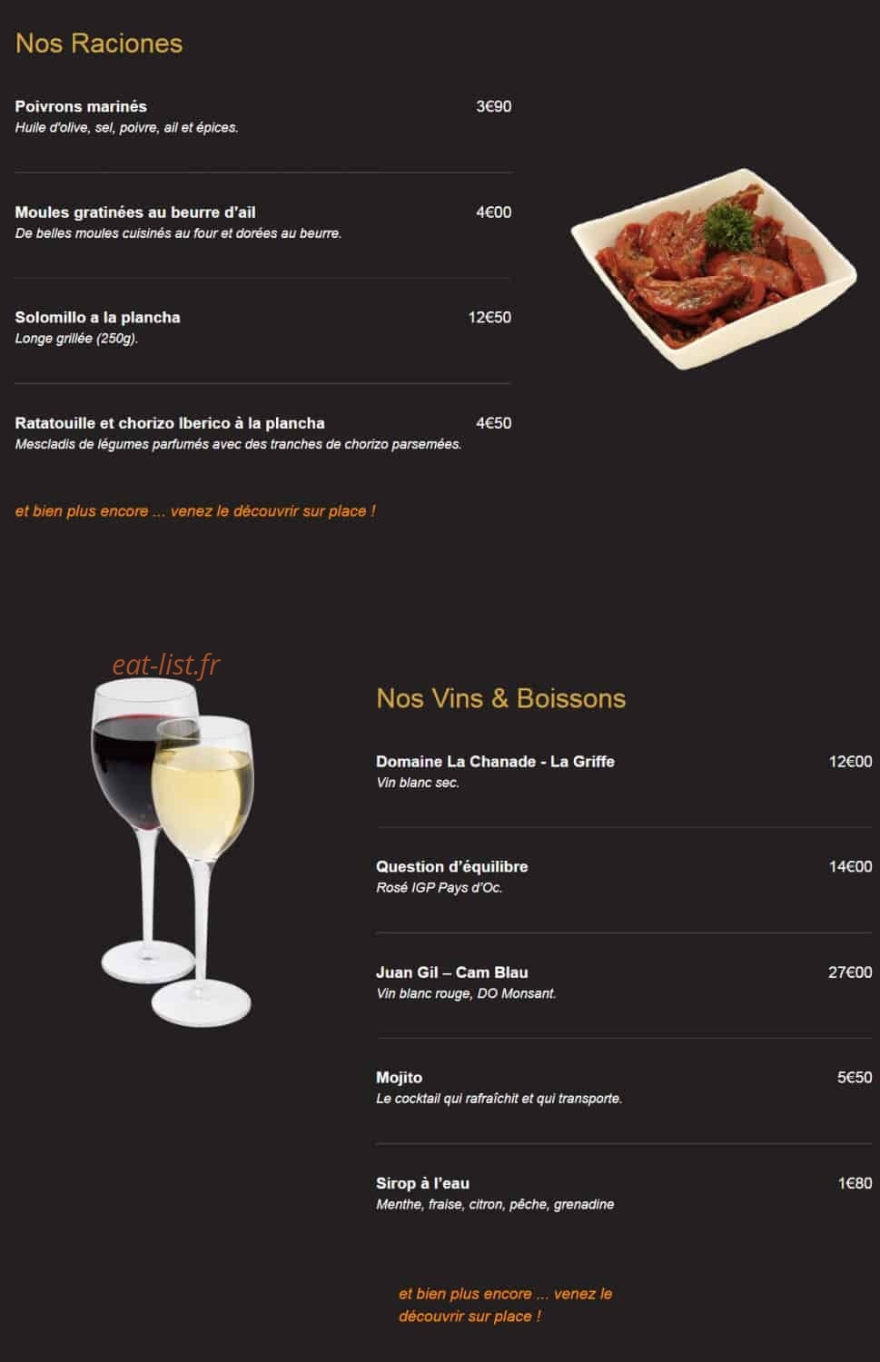 La Copa — carte page 3