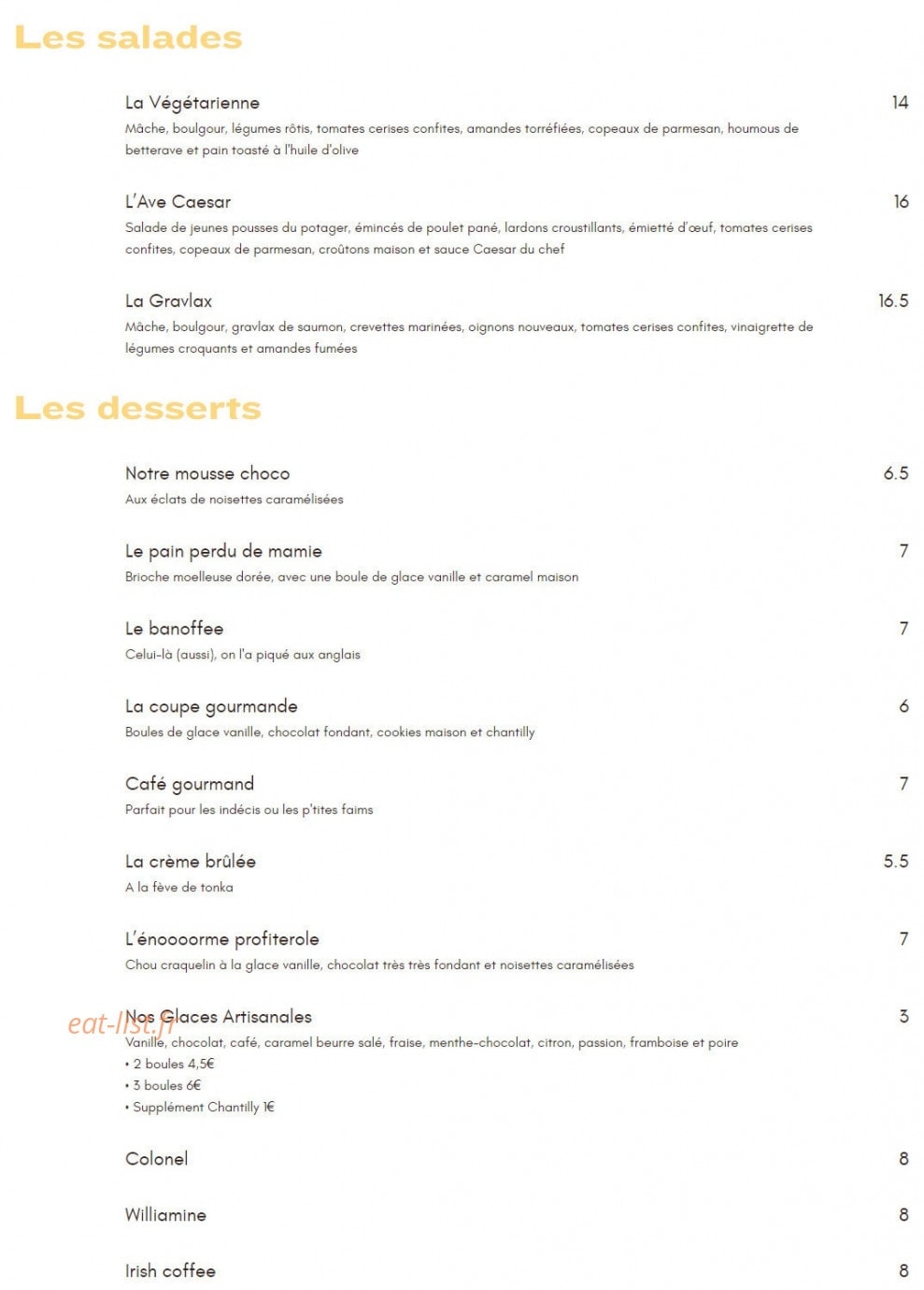 La Côte & l'Arête — carte page 6