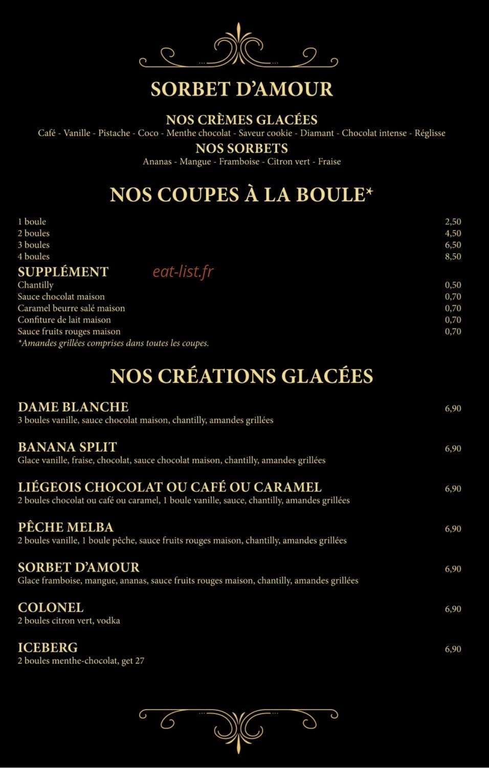 La Crêperie du Vigan — carte page 11