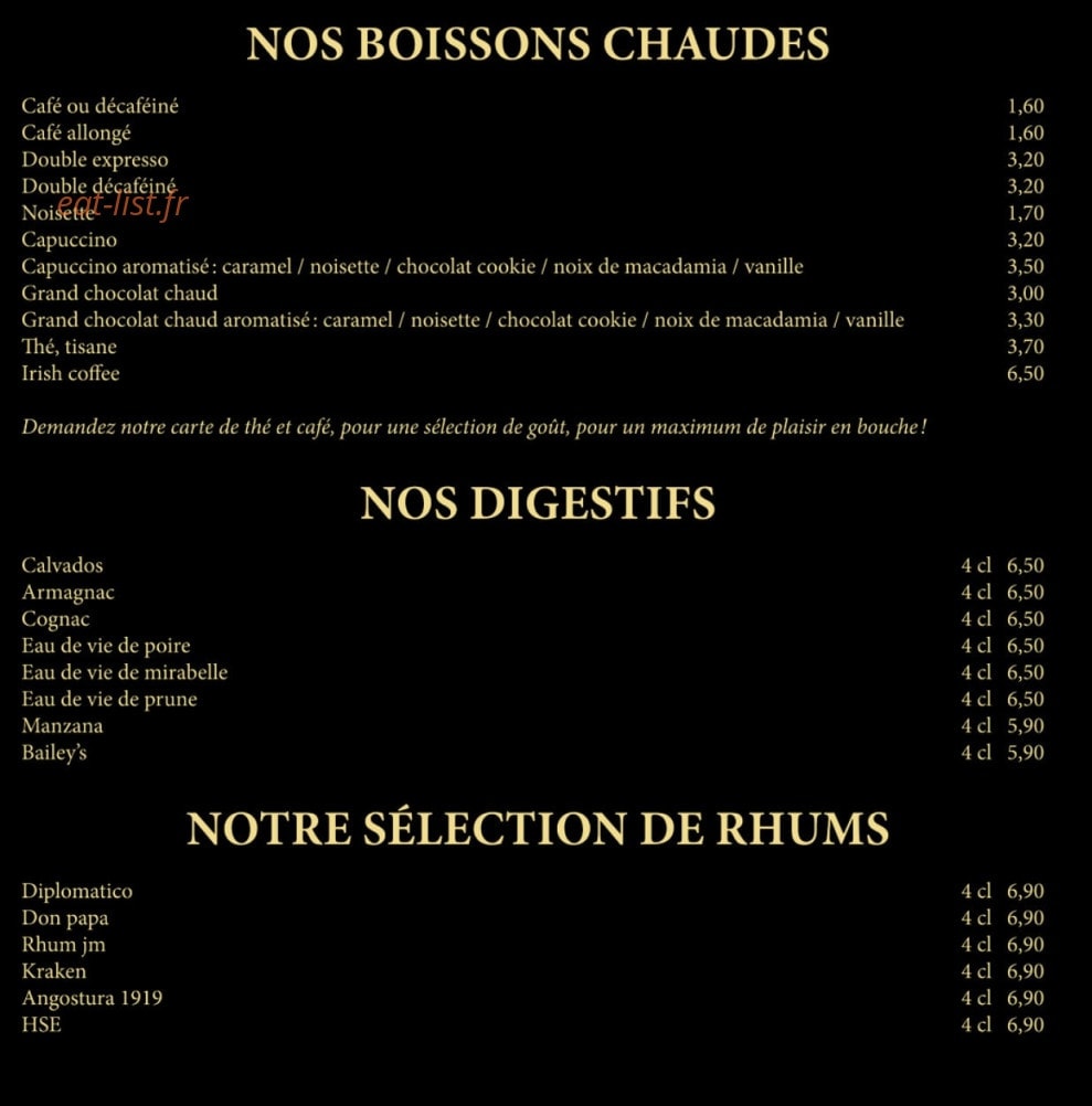 La Crêperie du Vigan — carte page 2