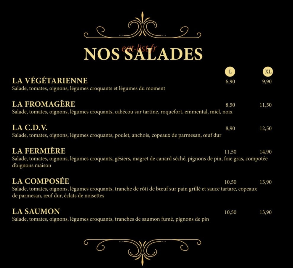 La Crêperie du Vigan — carte page 4
