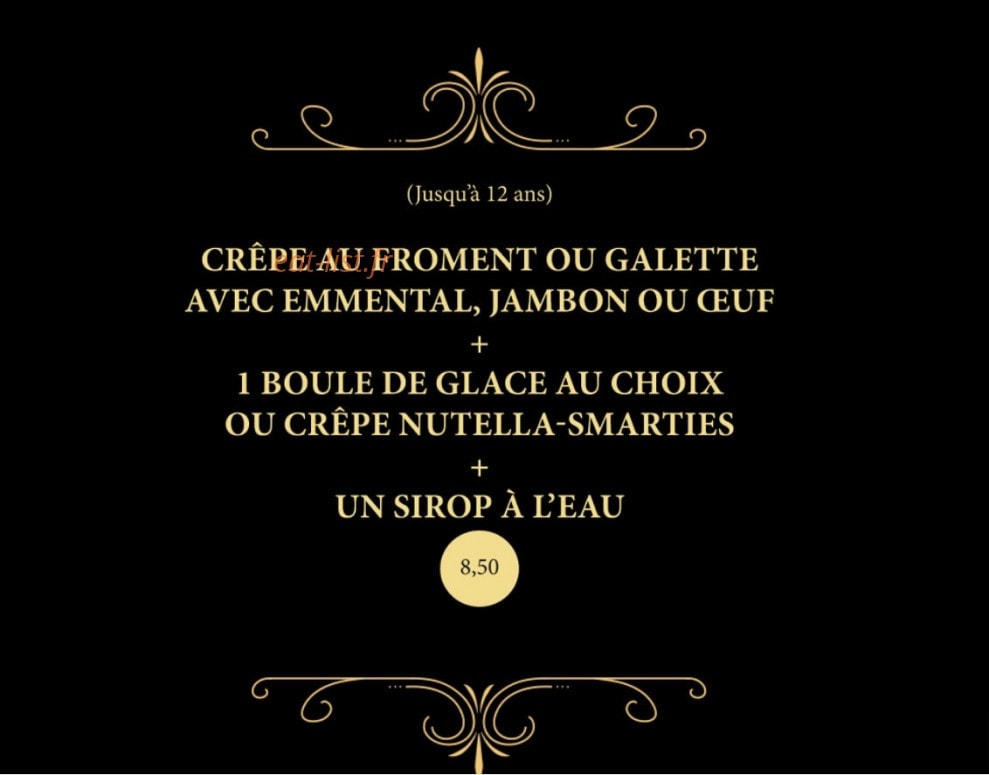 La Crêperie du Vigan — carte page 8