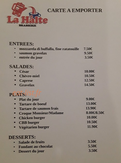 La Halte — carte page 7