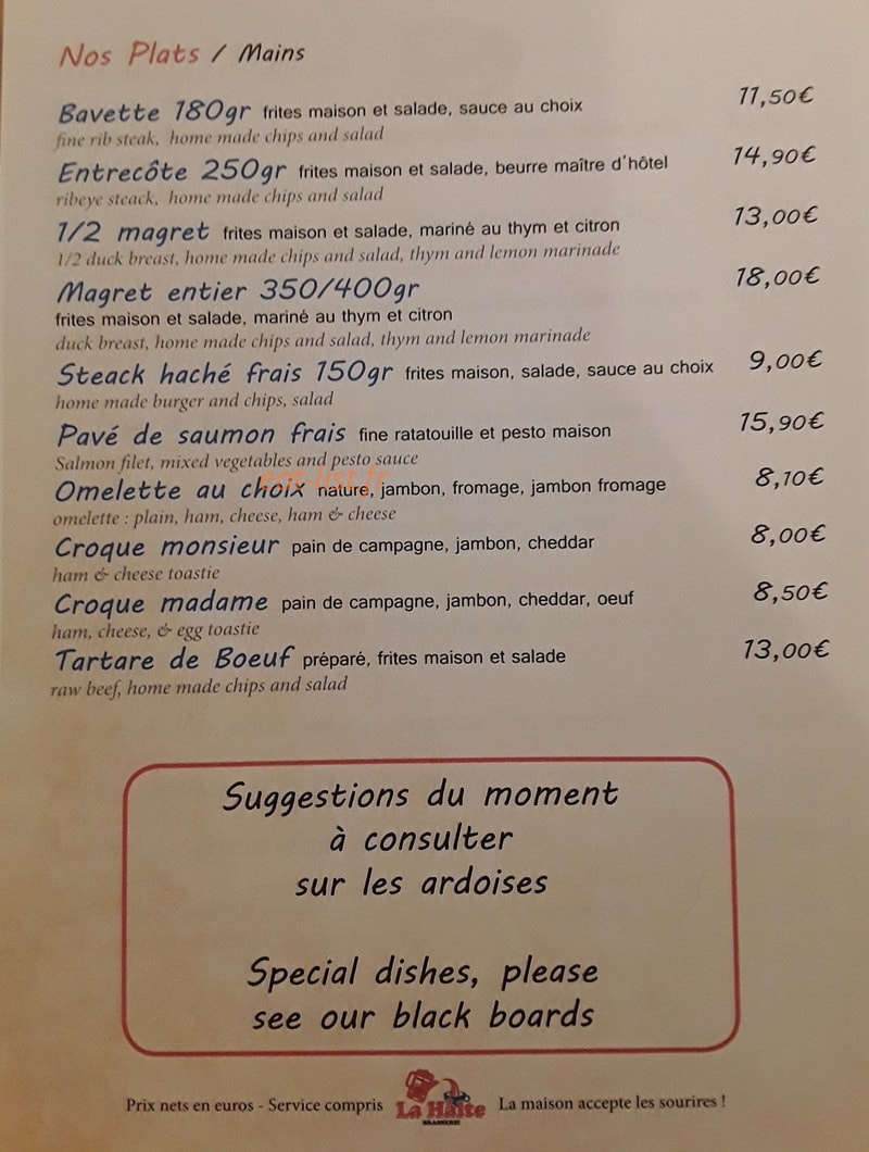 La Halte — carte page 3