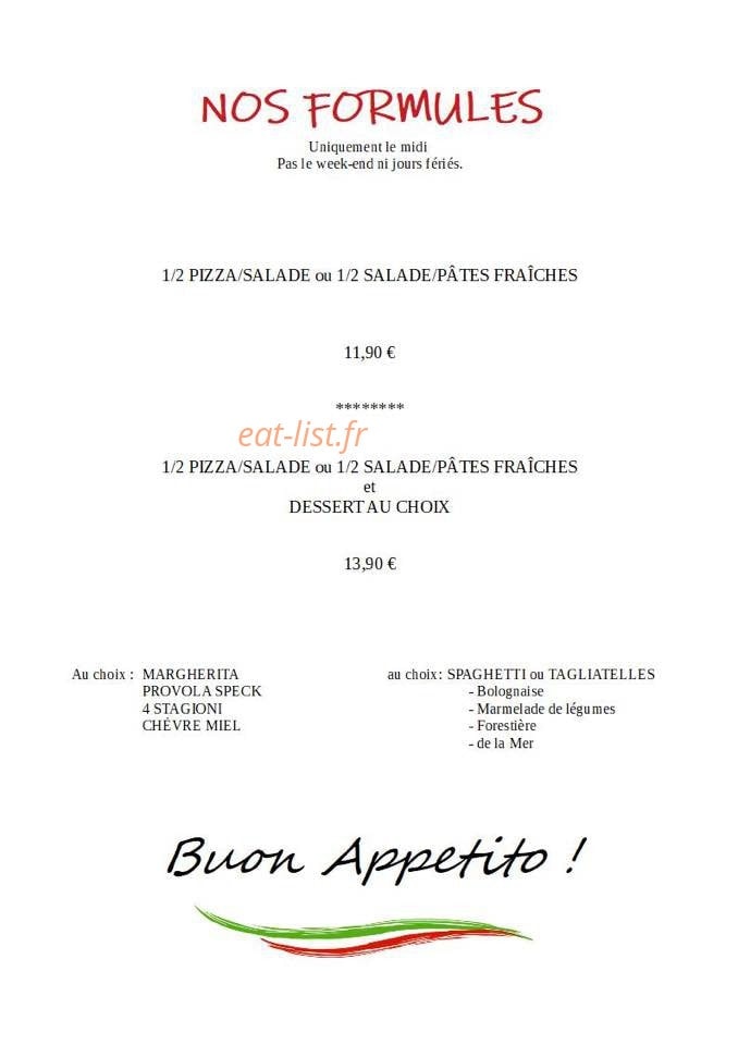La Piccola — carte page 2