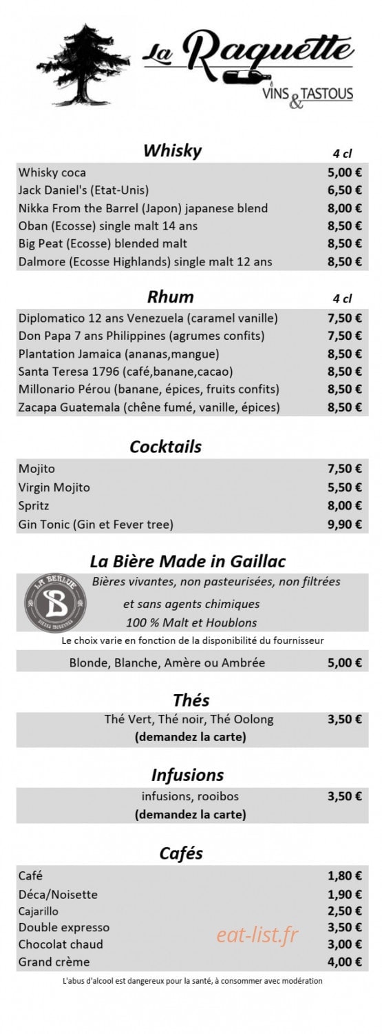 La Raquette — carte page 3