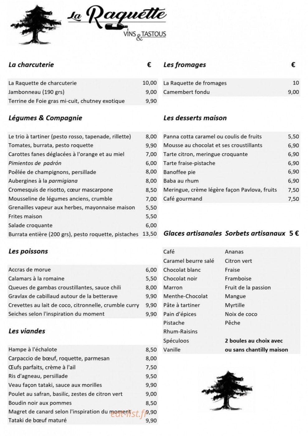La Raquette — carte page 5