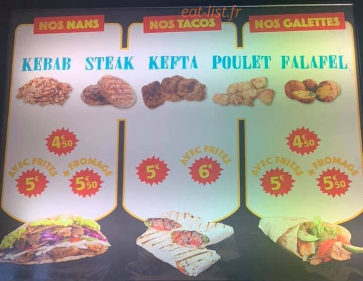 La Terrasse Kebab — carte page 2