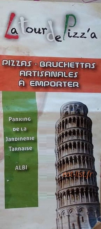 La Tour de Pizza — carte page 1
