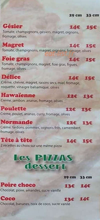 La Tour de Pizza — carte page 4