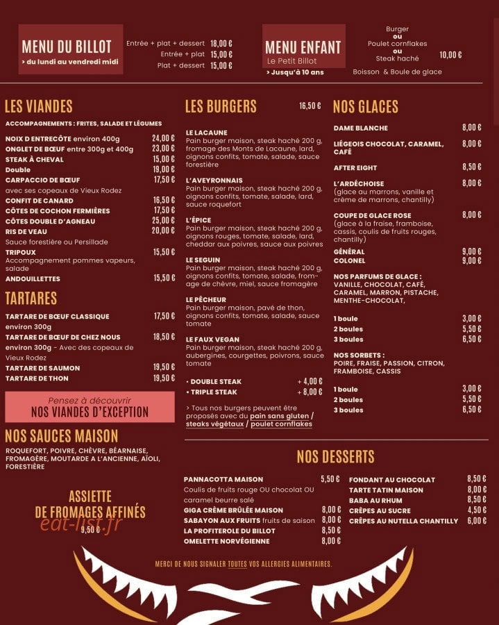Le Billot — carte page 2