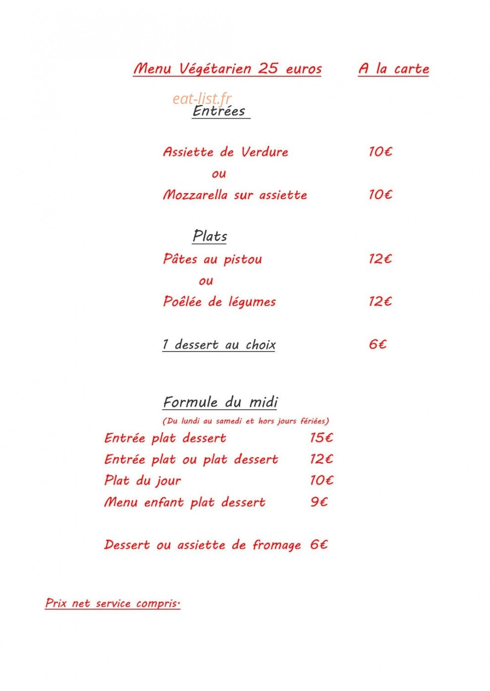 Le papillon — carte page 2