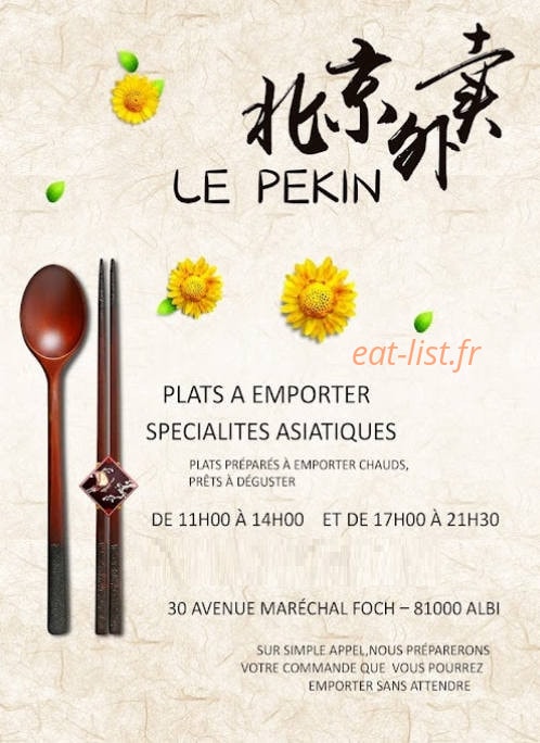 Le Pékin — carte page 1