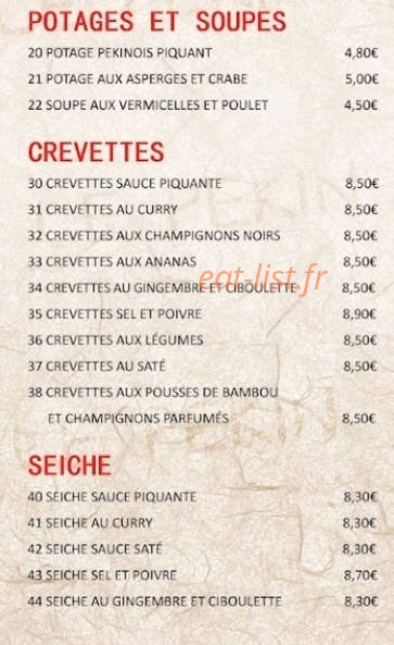 Le Pékin — carte page 4