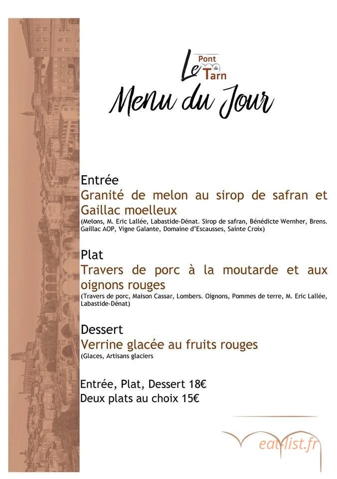Le Pont du Tarn — carte page 1